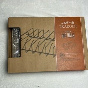 Traeger premium rib rack 17.5” L x 3.5” Hx 12”D